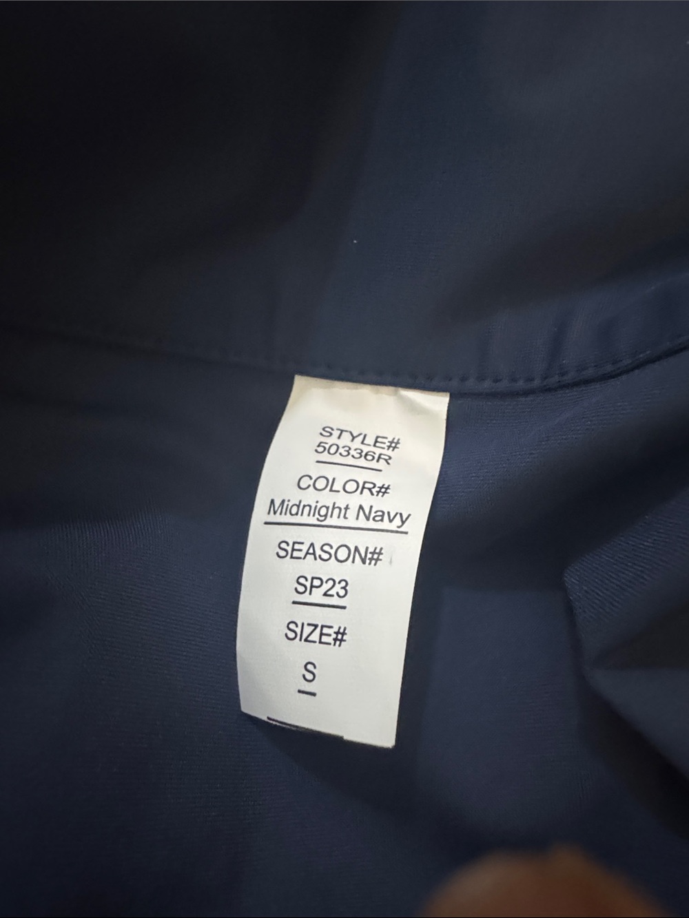 Spanx Navy Short-Sleeve Active Dress with Drawstring Waist Size Small - Picture 6 of 6